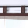 ESLIR Roman Blind with Tabs, Kitchen Curtains, Transparent Tab-Top Blind