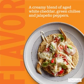 Chef-mate Que Bueno White Queso and Nacho Cheese Sauce, Canned Food, 6 lb. 10 oz (#10 Bulk Can)