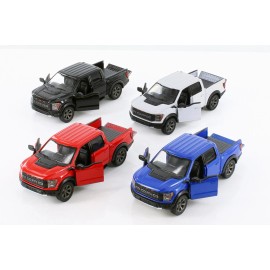Kinsmart 2022 Ford F-150 Raptor Pickup 1:46 Scale Diecast Model 5 inch Kinsmart SET OF 4