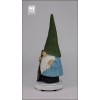 Hi-Line Gift Ltd. 16in Garden Gnome Statue Holding Shovel Resin