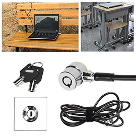 Candado de Cable para Computadora Portátil, Candados de Seguridad para Computadora, Rotación Libre de 360 ​​Grados, Rotación de Doble Eje, para Teléfonos Inteligentes, Computadoras