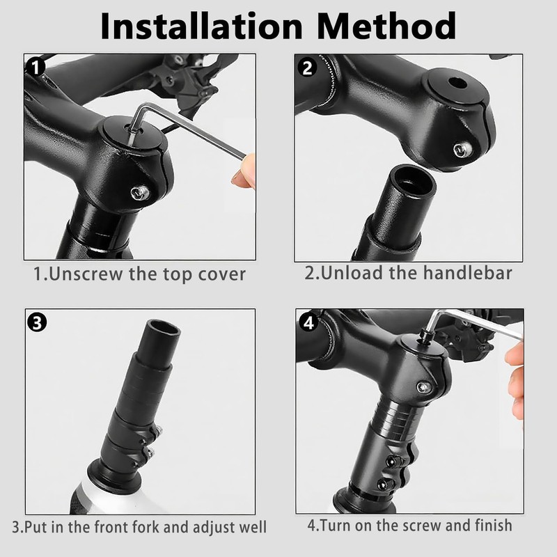 YEMAJIE Handlebar Riser Bicycle, Bicycle Handlebar Riser Bicycle MTB with