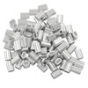 BokWin 1/8 Inch (3mm) Aluminum Cable Crimp Sleeves, 120-Pack