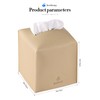 Tissue Box Cover, Jeethemy Square PU Leather Tissue Box Holder,