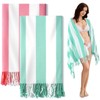 2 PacksOversized Cotton Turkish Beach Towels 74"x38" Thin Quick Dry