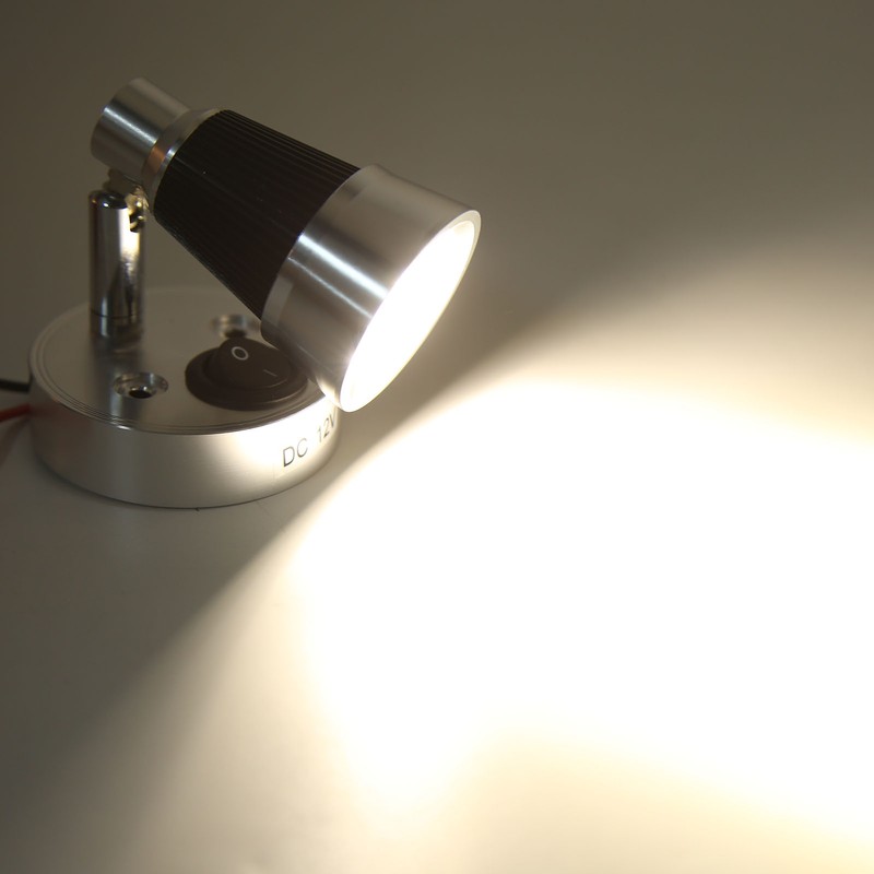 LED Swivel Reading Light 90° Adjustable RV Spotlight Interior Lighting