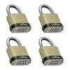 Guliffen Outdoor Combination Lock, Heavy Duty Weatherproof Combination Padlock, 4