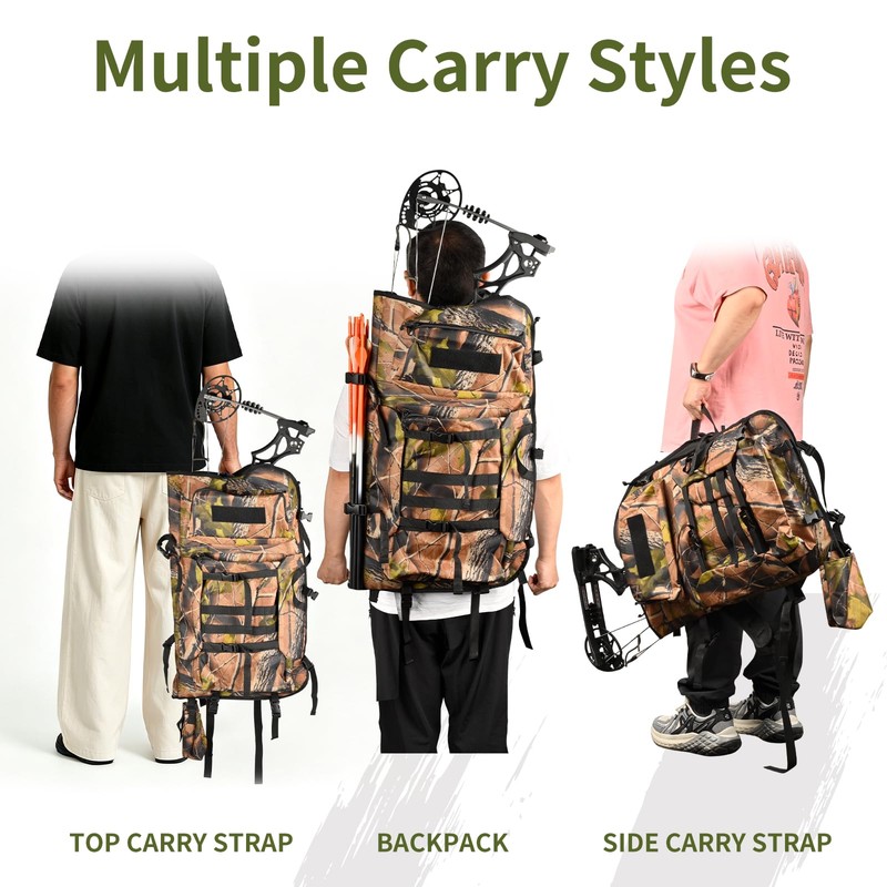 Bow Hunting Backpack for Men, Compound Bow Case for Bowhunters,