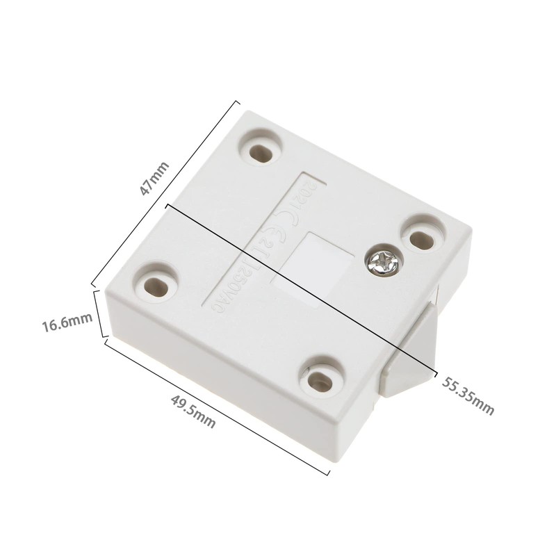 ECSiNG 2PCS Cabinet Light Switches Normally Closed Wardrobe Touch Switch