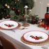 Rtteri 4 Pcs Christmas Melamine Plates 10 Inch Christmas Truck