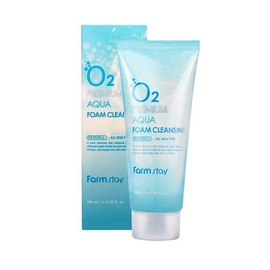 Farmstay O2 Premium Aqua Foam Cleansing 100ml / 오투 프리미엄 아쿠아 폼클렌징 100ml