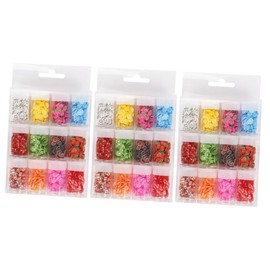 Ipetboom 3sets Fruit Slices Nail Art Charms Lip Gloss Charms Easy to Apply Nail Decorations for Diy Manicure *3