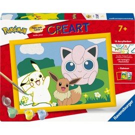 Ravensburger Paint by Numbers 20298 - Pokémon Adventure - Paint by Numbers for Children from 7 Years, Pokémon Toy, Pokémon Gift
