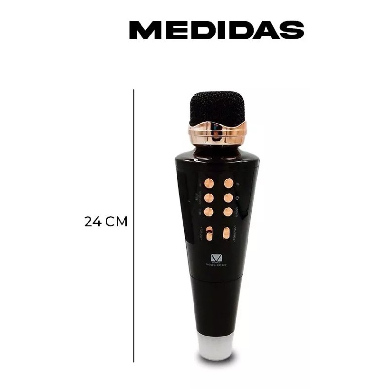 Maíz Bocina Microfono Karaoke Bluetooth, Fm, Sd,usb.