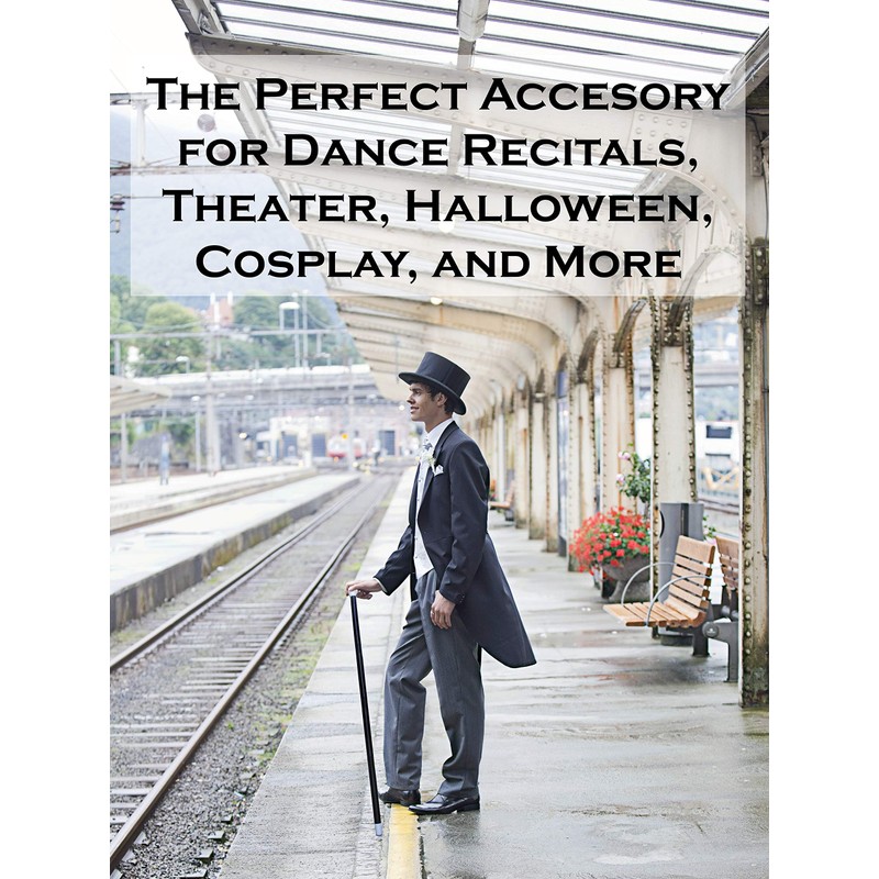 Nicky Bigs Novelties 44 Adjustable Plastic Tuxedo Costume Cane Hollow