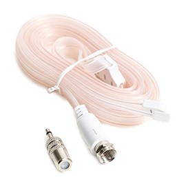 Ancable - Antena de radio FM para interior para receptor estéreo, tipo F macho antena estéreo dipolo para Pioneer Onkyo, Yamaha, Marantz,...