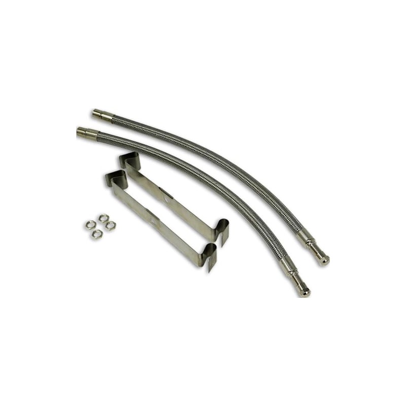 TireMinder 16-19.5 Inch Braided Steel Valve Extender Kit for Dually