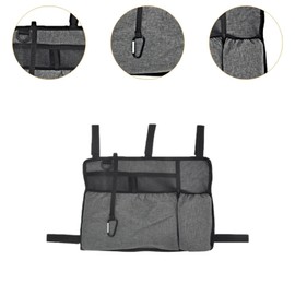Sharplace Walker Accessories Bag Carry Pouch Mobility Aid Storage Pouch Lightweight Multifunction Storage Bag Hanging Pouch for Elderly, Gray