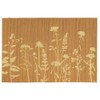 Macosa NO75183 Table Mats Set of 4 Bamboo Mustard Yellow,
