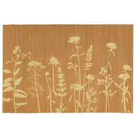 Macosa NO75183 Table Mats Set of 4 Bamboo Mustard Yellow, Terracotta or Mint Colours 45 cm Square Place Mats Table Decoration Table Mat Table Mat Table Mat Table Mat Table Mat Rectangular Place Mats