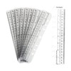 10 Pack Clear Ruler Bookmark Plastic Binder Divider A5 Straight