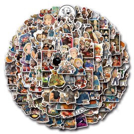 110pcs Delicious in Dungeon Stickers Funny Anime Stickers for Teens Laptops,Cool Trendy Cartoon Waterproof Decals for Adults Water Bottle Notebook Skateboard Bumper Pad