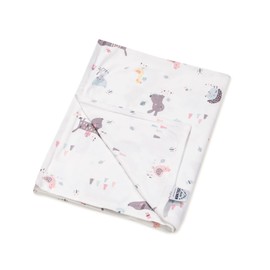 Jersey Blanket Hearts Grey, 70 x 70 cm