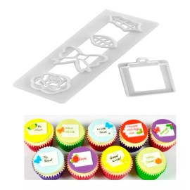 Dessert Gift Molde Tarjeta Regalo Fondant Decoracion Reposteria Pastel