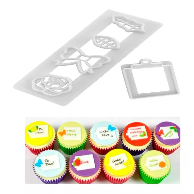 Dessert Gift Molde Tarjeta Regalo Fondant Decoracion Reposteria Pastel