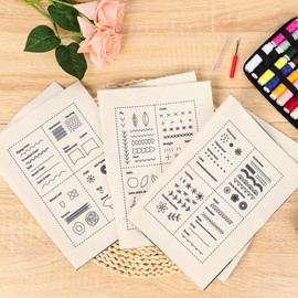 DIY Stitches Book Sets with Instructions, Sewing Kit and 86 Unique Stitches, Embroidery Sewing Books for Beginners and Embroidery Enthusiast