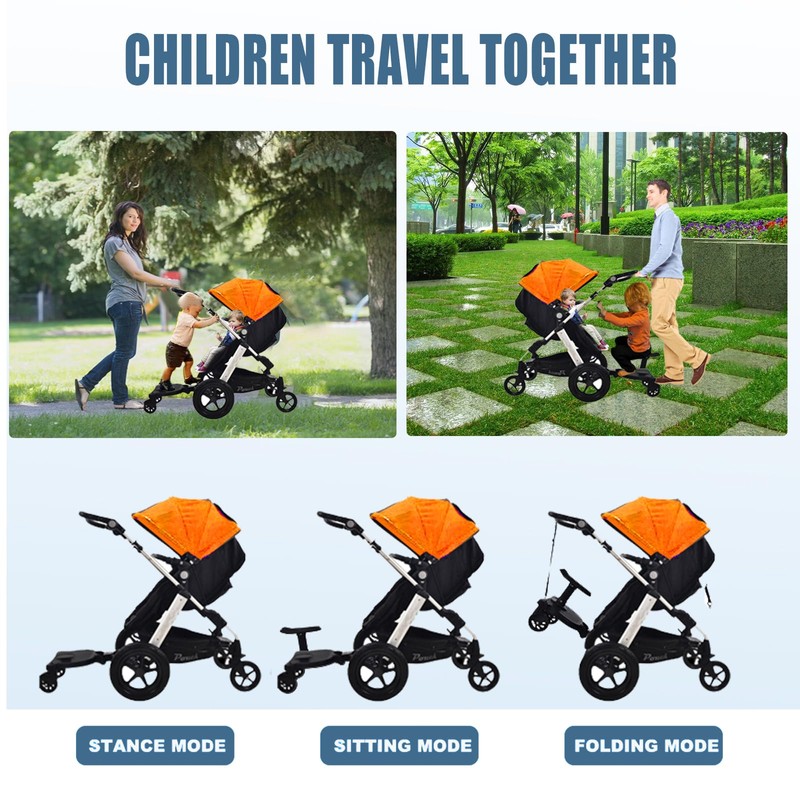 Universal Stroller Board,Stroller Board,Buggy Board,Stroller Attachment for Toddler to Ride,Sit