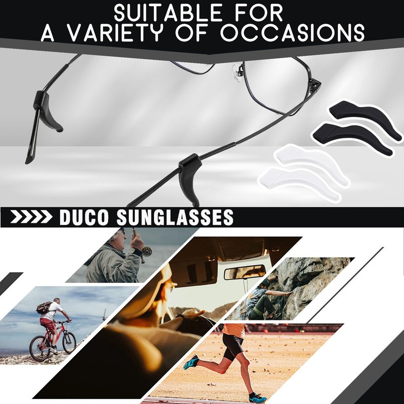 Landrain 20 Pairs Non-Slip Glasses Temples, Universal Glasses Ear Hook,