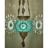 DEMMEX Turkish Moroccan Colorful Mosaic Bohemian Boho Hanging Candle Holder