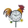 Rooster Outdoor Clock with Thermometer & Hygrometer
