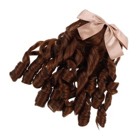 Beavorty Hair Comb Curly Ponytail Women Wigs Human Wigs Ladies Curly Hair womens wigs Victorian Wig Ponytail Curly Wig hairpieces for women ponytail wigs ringlet Miss replace Polyester