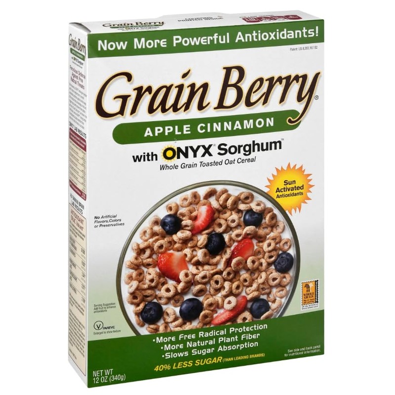 Generic Grain.Berry Cereal - Apple Cinnamon Oats with ONYX Sorghum