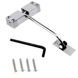 Automatic Spring Closer, Door Closers for Interior Door, Internal Automatic Door Closer, Stainless Steel Spring Door Closer, with Allen Key and Screws, for Automatic Door Closing