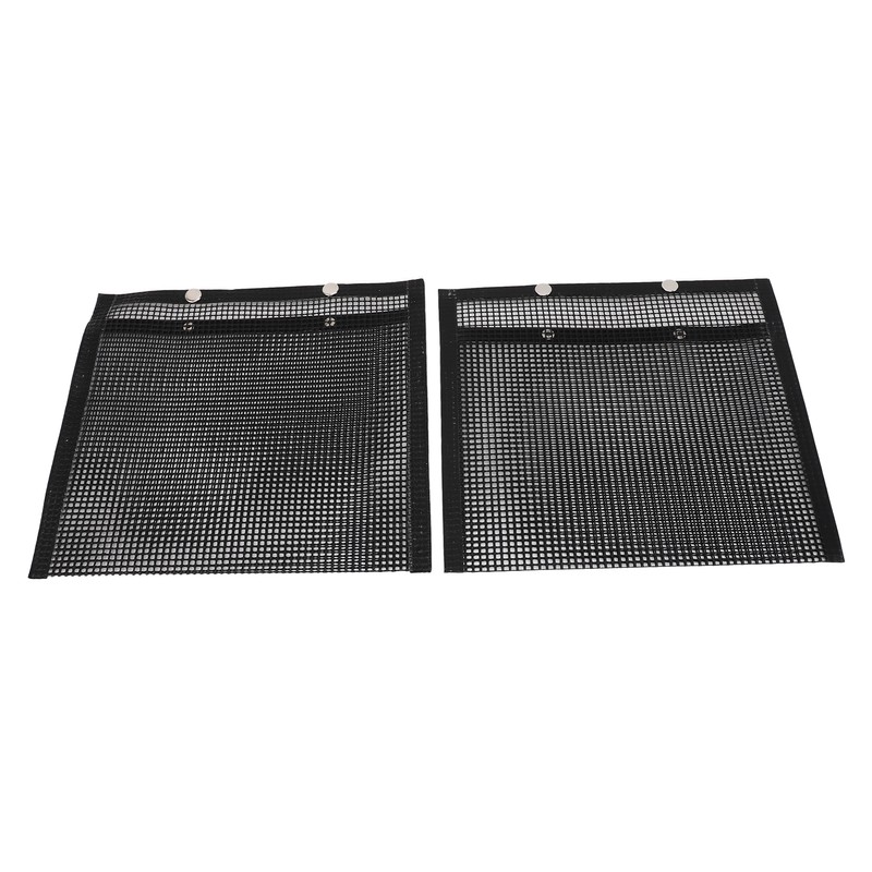 2 Pcs BBQ Mesh Grill Bags Reusable Glass Fibre Heat