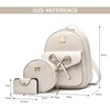 EVEOUT Women's Backpack PU Leather Casual Daypack for Travel School
