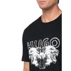 HUGO, Big Logo Wolf Graphic T-Shirt, Black Carbon, M