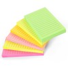 Evergreen Goods 6 Pack Neon Lined Sticky Notes Removable 100