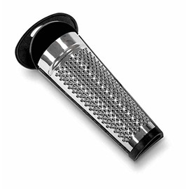 Staedter Nutmeg Grater with with Stock Compartment, Stainless Steel, Silver, 14.5 x 30 x 30 cm