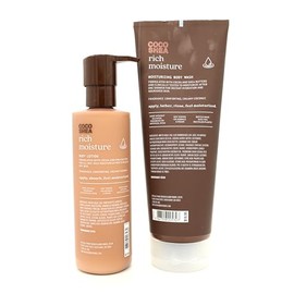 Coco Shea Rich Moisture, Bath and Body, Moisturizing Body Wash and Body Lotion Bundle Set