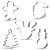 Giant Christmas Cookie Cutter Set - 5 Piece - Stainless