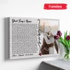 H-DEWALL Customized Song Lyrics Canvas Framed: Thoughtful Gift For Her.