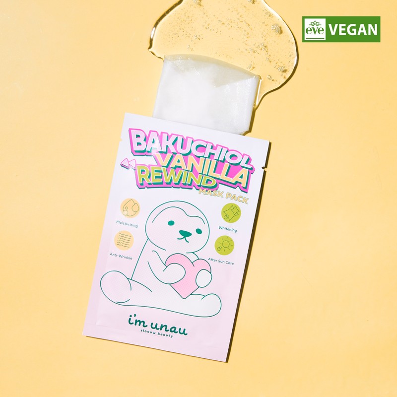 i'm unau BAKUCHIOL VANILLA REWIND MASK PACK 27ml * 5ea