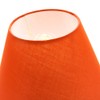 Traditional 12" Vibrant Orange Cotton Coolie Lampshade Suitable for Table