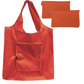 evohyah Shopping Bags Reusable Grocery Tote Bags, Orange, Medium