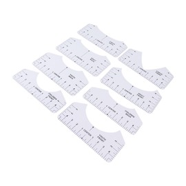 T Shirt Launcher, T Shirt Measure Guide Ruler For Heat Press Shirt Measurement Tool For Heat Press with Lightweight 8PCS T Shirt Ruler Guide, T Shirt Alignment Tool, PVC