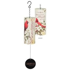 Carson Wind Chime-Cylinder Sonnet-Cardinals Appear (18")